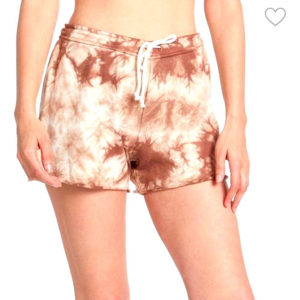 NWT Fourlaps rush shorts Russet Tie Dye workout M